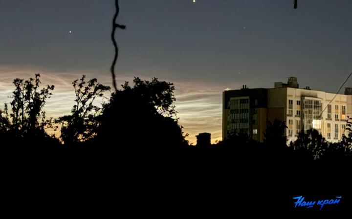 Серебристые облака над Барановичами. Фото: «Наш Край».