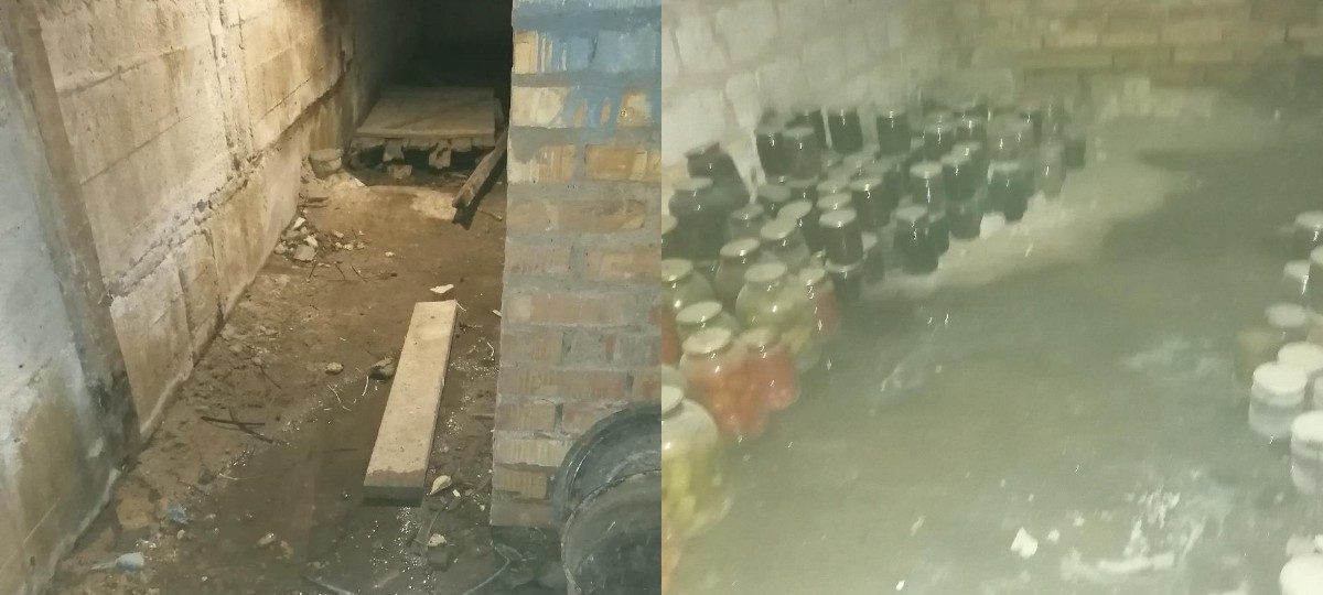 затопленные подвалы жилого дома